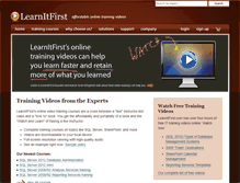 Tablet Screenshot of learnitfirst.com